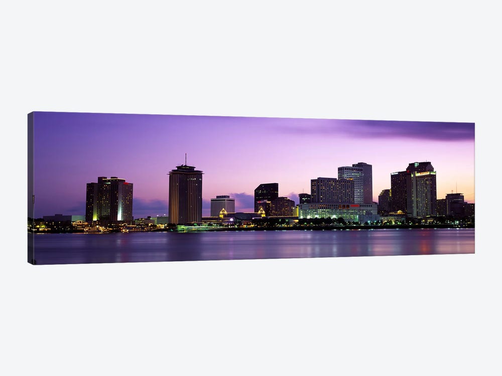 Dusk Skyline, New Orleans, Louisiana, USA by Panoramic Images 1-piece Canvas Wall Art