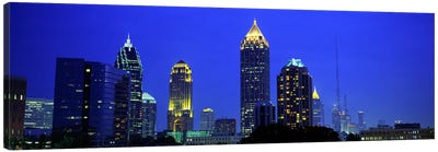 Evening, Atlanta, Georgia, USA Canvas Art Print - Atlanta Skylines