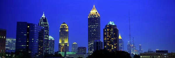 Georgia: Evening, Atlanta, Georgia, USA by Panoramic Images