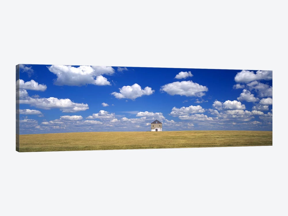 Cloudy Countryside Landscape, Grant County, Minnesota, USA by Panoramic Images 1-piece Canvas Wall Art