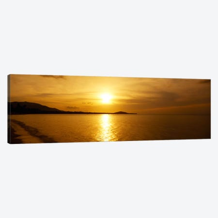 Sunset over the sea, Ko Samui, Thailand Canvas Print #PIM2561} by Panoramic Images Canvas Artwork
