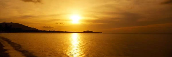 Thailand: Sunset over the sea, Ko Samui, Thailand by Panoramic Images