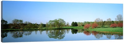 Pond at a golf course, Towson Golf And Country Club, Towson, Baltimore County, Maryland, USA Canvas Art Print