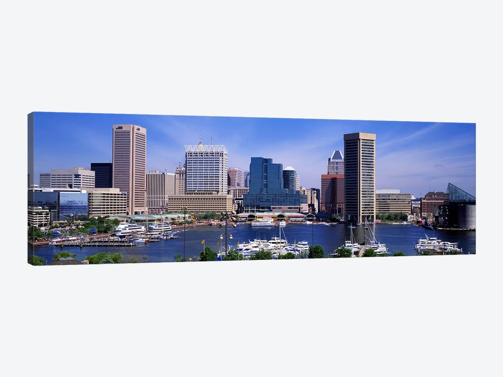 Inner Harbor Federal Hill Skyline Baltimore MD by Panoramic Images 1-piece Canvas Art