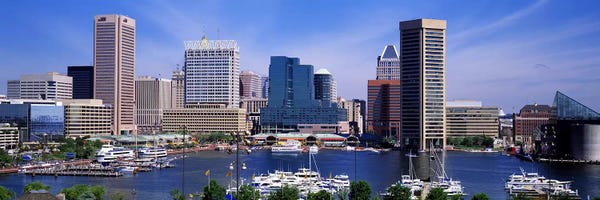 Maryland: Inner Harbor Federal Hill Skyline Baltimore MD by Panoramic Images