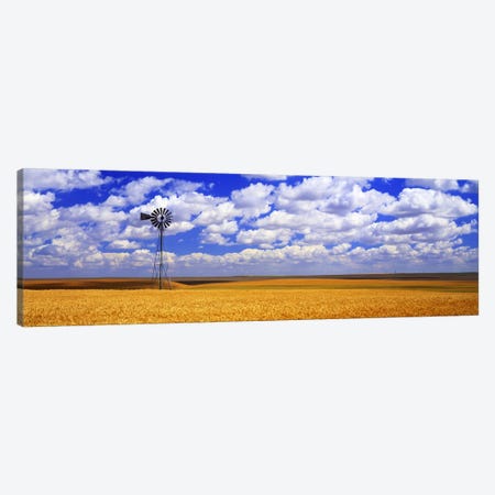 Windmill Wheat Field, Othello, Washington State, USA Canvas Print #PIM2565} by Panoramic Images Canvas Print