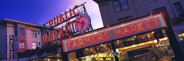 Washington: The Public Market Seattle WA USA by Panoramic Images