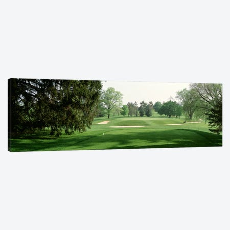 Sand trap at a golf course, Baltimore Country Club, Maryland, USA Canvas Print #PIM2571} by Panoramic Images Canvas Art Print