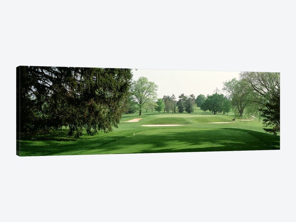 Sand trap at a golf course, Baltimore Country Club, Maryland, USA by Panoramic Images 1-piece Canvas Art