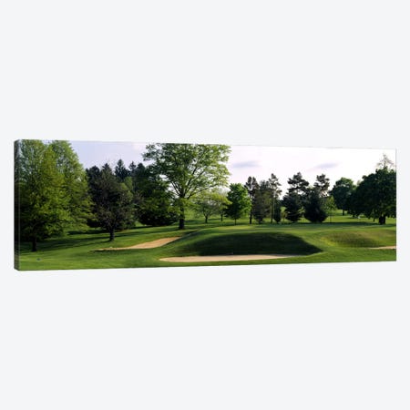 Sand traps on a golf course, Baltimore Country Club, Baltimore, Maryland, USA #2 Canvas Print #PIM2574} by Panoramic Images Canvas Wall Art