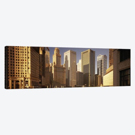 Cityscape Chicago IL USA Canvas Print #PIM2580} by Panoramic Images Canvas Wall Art