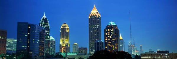 Georgia: Skyline Atlanta GA USA by Panoramic Images