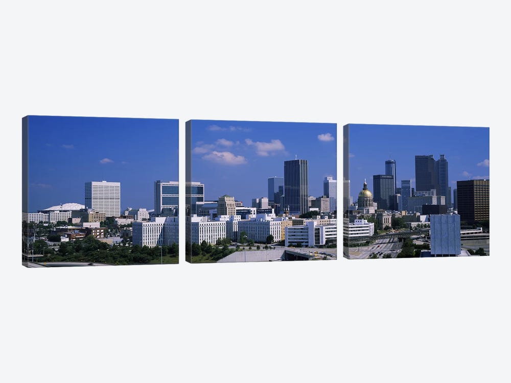 Skyscrapers in a city, Atlanta, Georgia, USA #3 by Panoramic Images 3-piece Canvas Wall Art