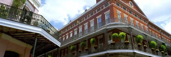 Louisiana: Wrought Iron Balcony New Orleans LA USA by Panoramic Images