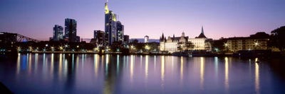 An Evening's Sparkle, Frankfurt, Germany by Panoramic Images canvas print