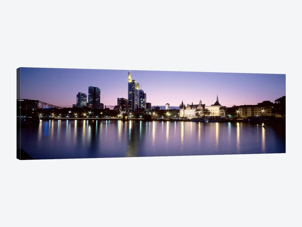 An Evening's Sparkle, Frankfurt, Germany by Panoramic Images 1-piece Canvas Print
