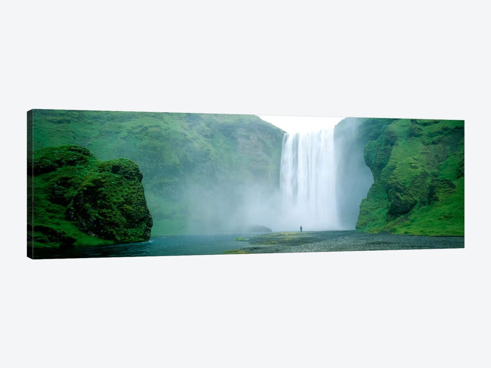 Lone Admirer, Skogafoss, Iceland by Panoramic Images 1-piece Art Print