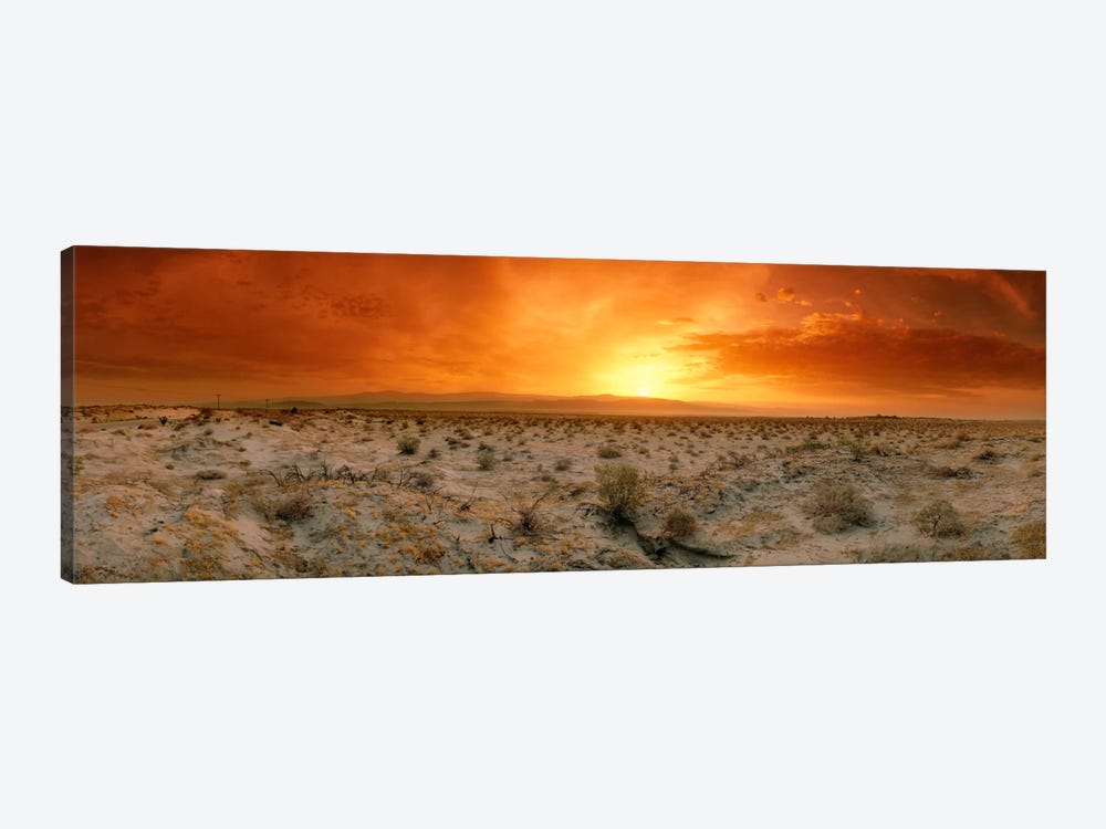 Desert Sunset, Palm Springs, Riverside County, California, USA by Panoramic Images 1-piece Art Print