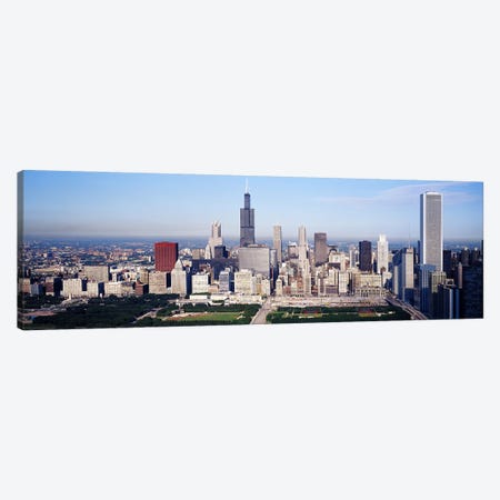 Aerial view of buildings in a city, Chicago, Illinois, USA Canvas Print #PIM2600} by Panoramic Images Canvas Art Print