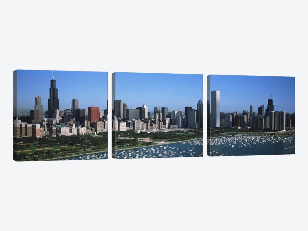 Downtown Skyline IV, Chicago, Illinois, USA by Panoramic Images 3-piece Canvas Print
