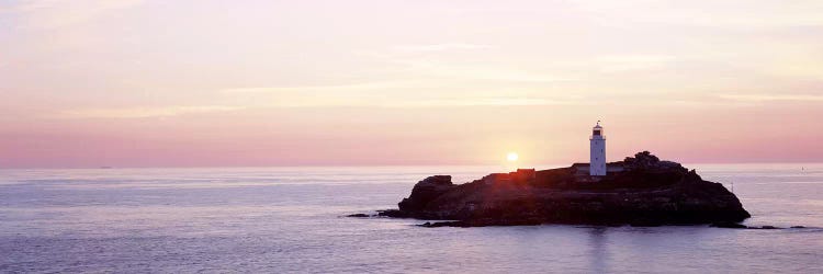 Sunset, Godrevy Lighthouse, Cornwall, England, United Kingdom