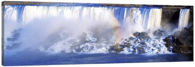 Fading Rainbow, American Falls & Bridal Veil Falls (Niagara Falls), New York, USA Canvas Art Print - Niagara Falls