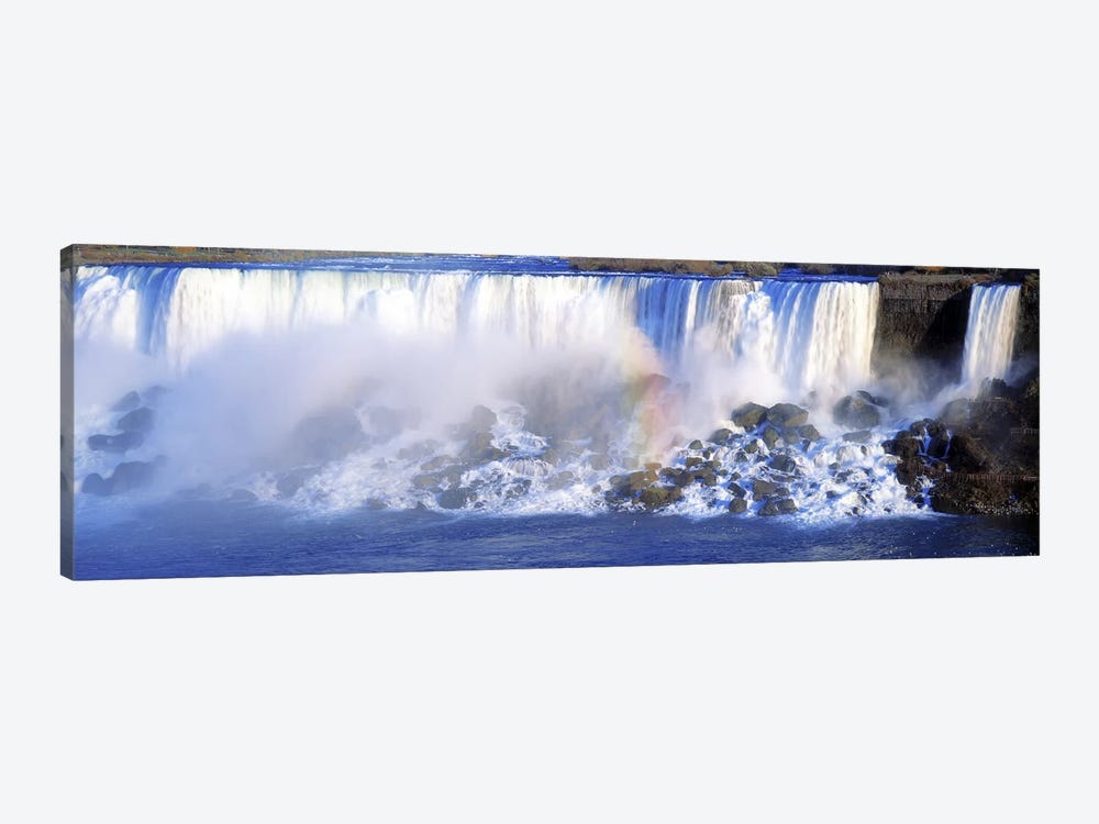 Fading Rainbow, American Falls & Bridal Veil Falls (Niagara Falls), New York, USA by Panoramic Images 1-piece Canvas Artwork
