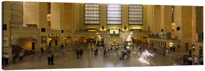 Group of people in a subway station Grand Central Station, Manhattan, New York City, New York State, USA Canvas Art Print - Train Art