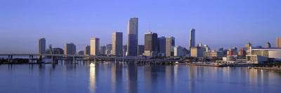 Skyline Miami FL USA by Panoramic Images canvas print