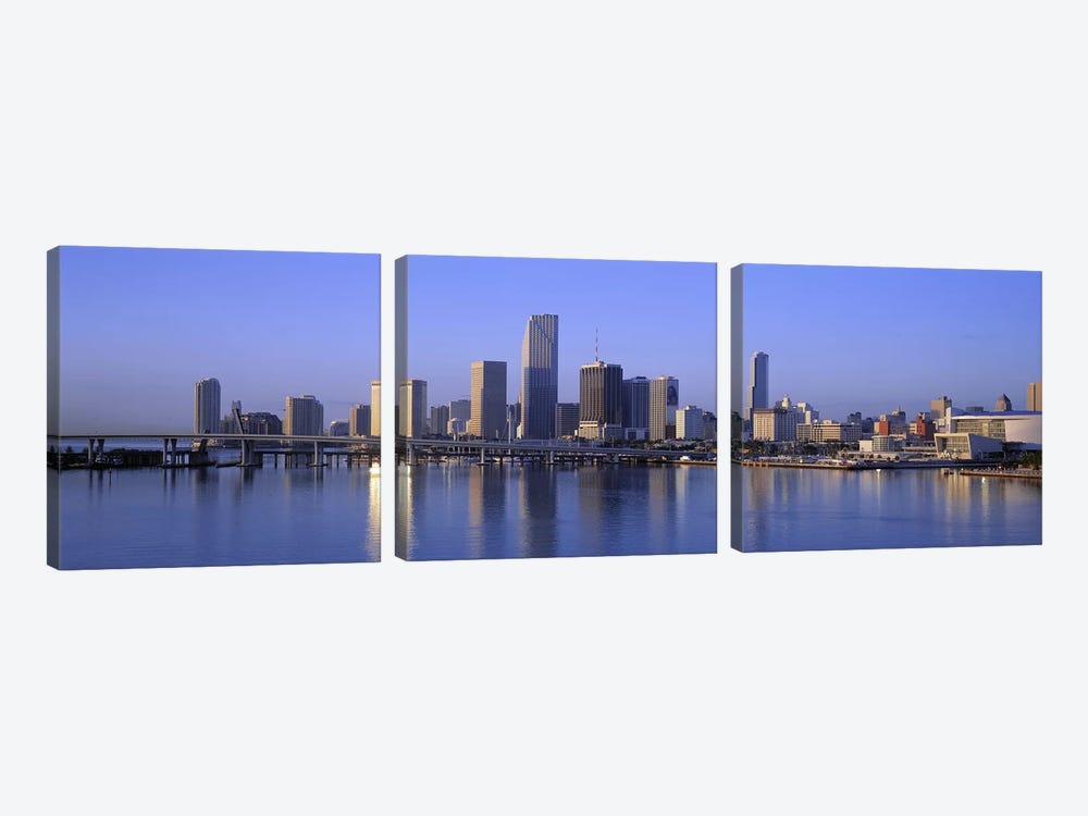 Skyline Miami FL USA by Panoramic Images 3-piece Art Print