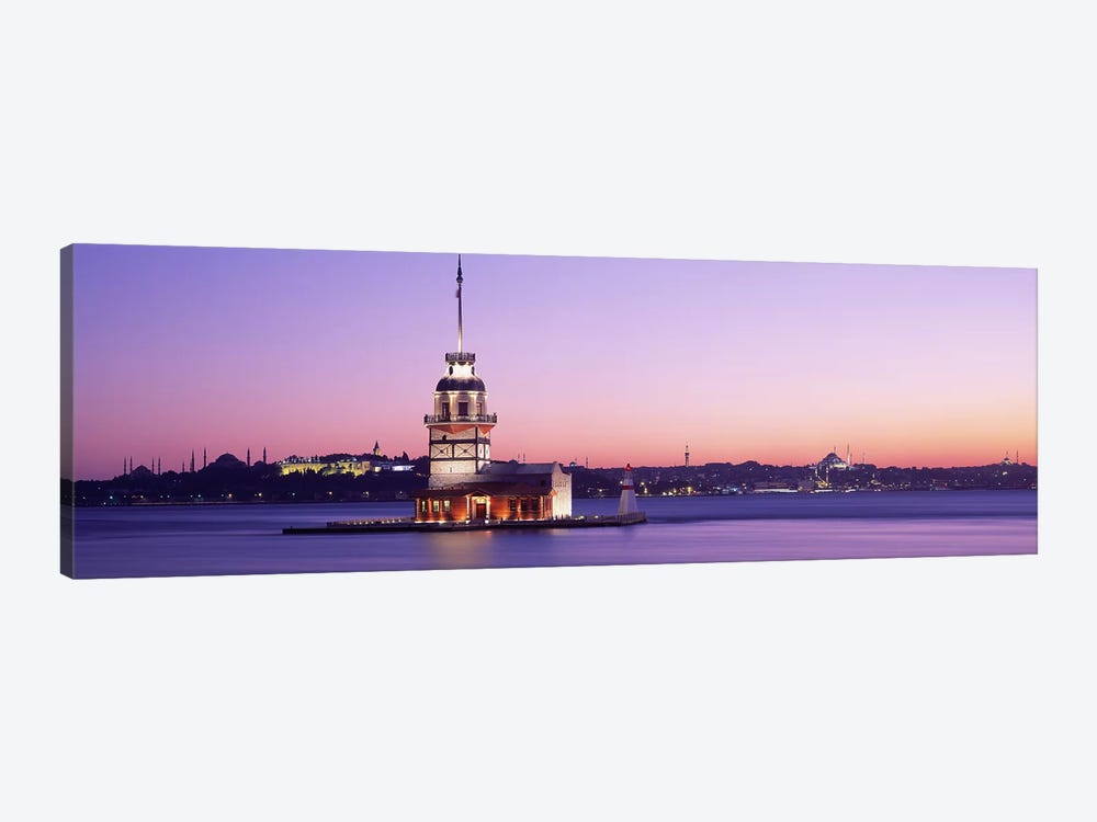 Sunset Lighthouse Istanbul Turkey by Panoramic Images 1-piece Canvas Art Print