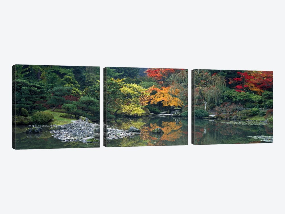 The Japanese Garden Seattle WA USA by Panoramic Images 3-piece Canvas Art