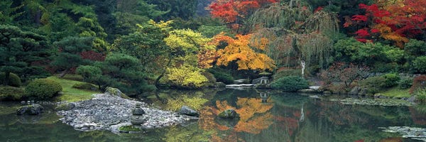 Panoramic Images: The Japanese Garden Seattle WA USA by Panoramic Images