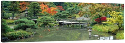 Plank BridgeThe Japanese Garden, Seattle, Washington State, USA Canvas Art Print - Seattle Art