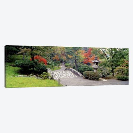 Stone BridgeThe Japanese Garden, Seattle, Washington State, USA Canvas Print #PIM2637} by Panoramic Images Canvas Art Print