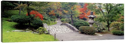 Stone BridgeThe Japanese Garden, Seattle, Washington State, USA Canvas Art Print - Seattle Art