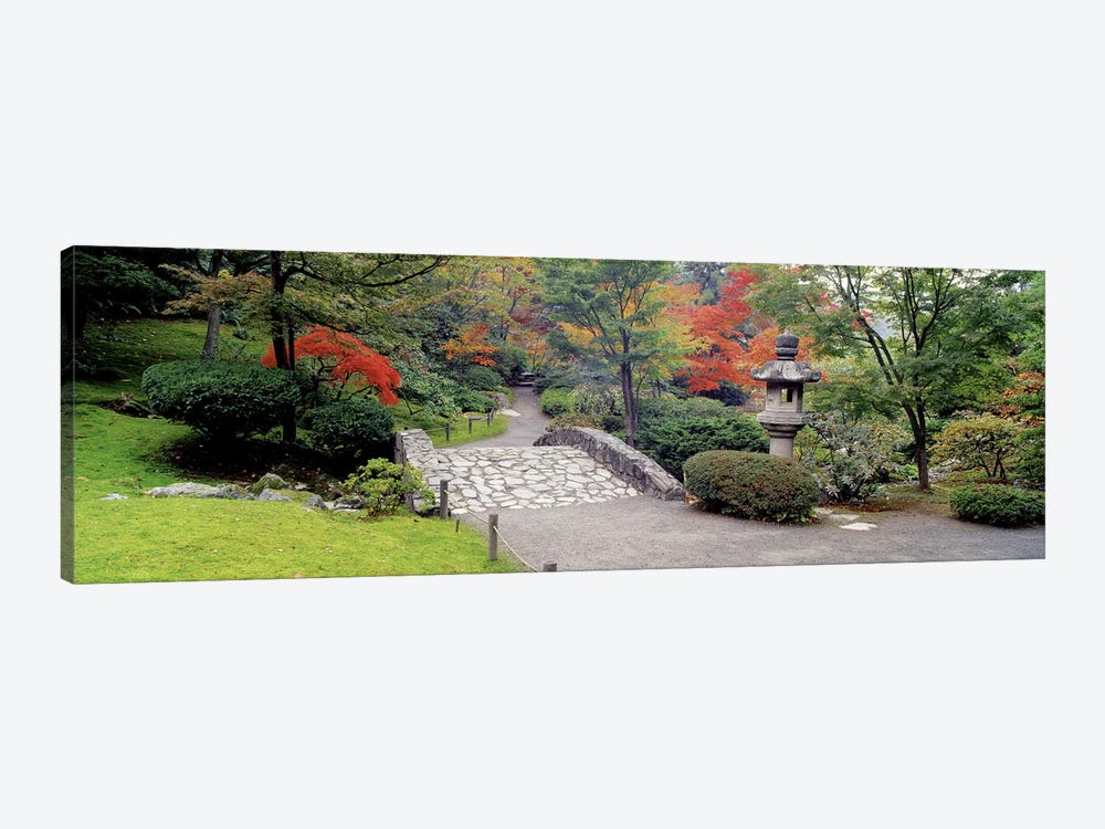 Stone BridgeThe Japanese Garden, Seattle, Washington State, USA by Panoramic Images 1-piece Canvas Artwork