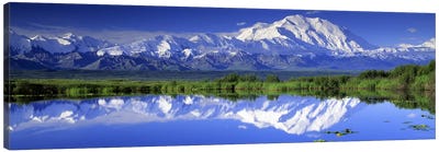 Denali (Mount McKinley), Denali National Park & Preserve, Alaska, USA Canvas Art Print - Snowy Mountain Art