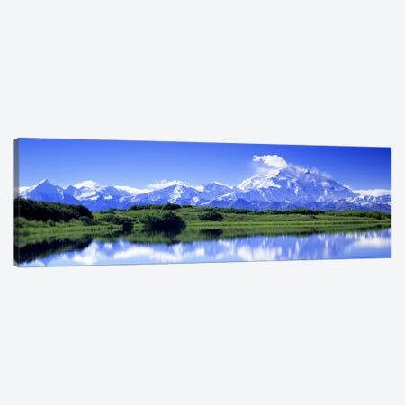 Wonder Lake, Denali (Mount McKinley), Denali National Park & Preserve, Alaska, USA Canvas Print #PIM2639} by Panoramic Images Canvas Artwork