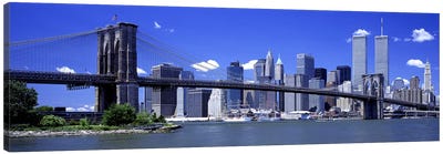 Brooklyn Bridge Skyline New York City NY USA Canvas Art Print - Brooklyn Bridge