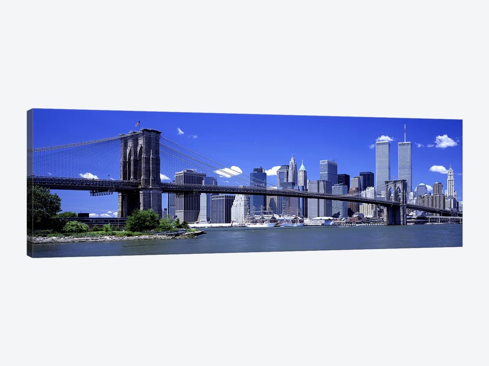 Brooklyn Bridge Skyline New York City NY USA by Panoramic Images 1-piece Canvas Wall Art