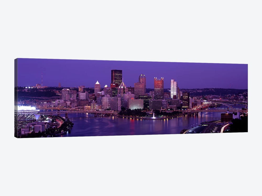 Dusk Pittsburgh PA USA by Panoramic Images 1-piece Canvas Art