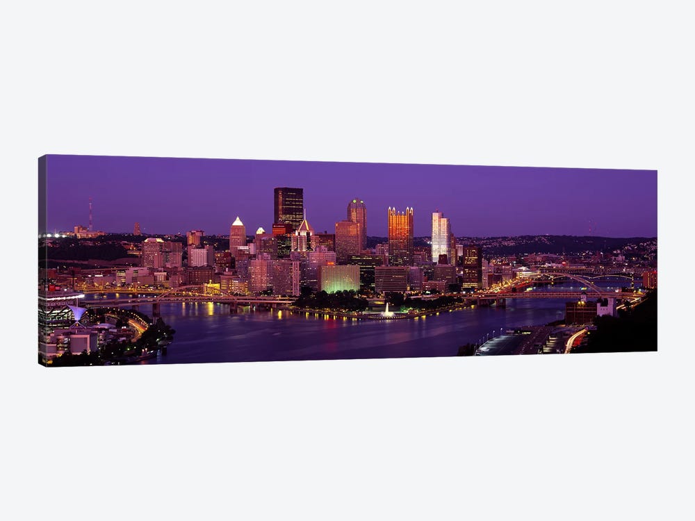 Dusk Pittsburgh PA USA by Panoramic Images 1-piece Canvas Art Print