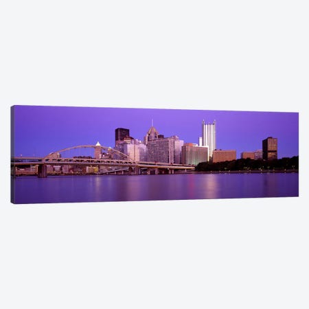 Allegheny River Pittsburgh PA Canvas Print #PIM2648} by Panoramic Images Art Print