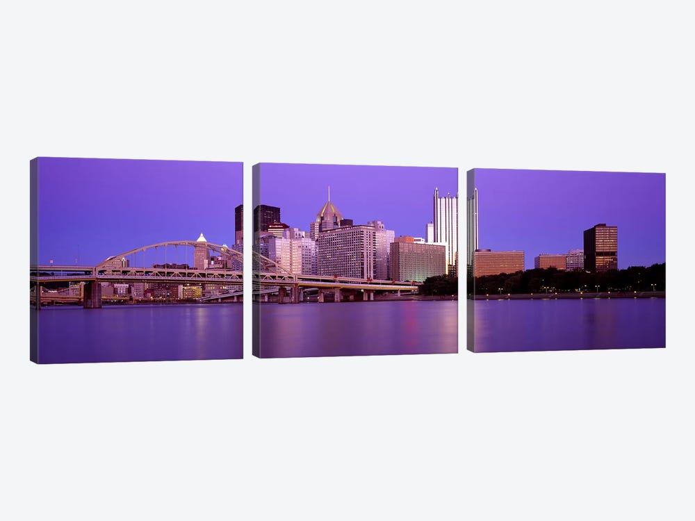 Allegheny River Pittsburgh PA by Panoramic Images 3-piece Canvas Art