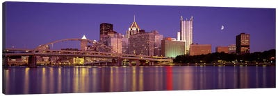 Allegheny River, Pittsburgh, Pennsylvania, USA Canvas Art Print - Pittsburgh Art