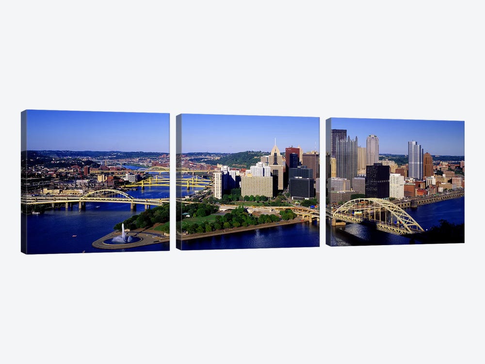 Pittsburgh, Pennsylvania, USA by Panoramic Images 3-piece Canvas Art