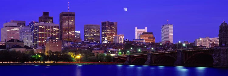 Longfellow Bridge & Financial District As Seen From East Cambridge, Boston Massachusetts, USA