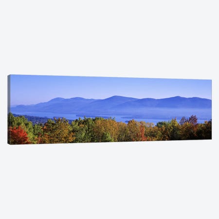 Lake George & Adirondack Mountains, New York, USA Canvas Print #PIM2660} by Panoramic Images Canvas Print