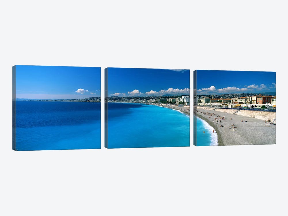Mediterranean Sea French Riviera Nice France by Panoramic Images 3-piece Canvas Art Print